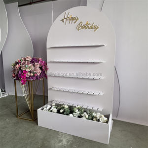 MILE Elegante Exhibidor de Vino y Champán para Fiestas de Compromiso, Bautizos y Recepciones con Caja de Flores - Product Image 2