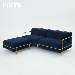 <span class=keywords><strong>Canapé</strong></span> une place de style Bauhaus mi-moderne, base en acier inoxydable, modè<span class=keywords><strong>le</strong></span> compact, velours nuage, pour salon - Product Image 3