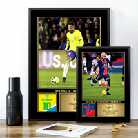 Fußballstar Signatur-Poster Wandkunst Dekorative Hängende Malerei Fan-Kollektion Geschenk