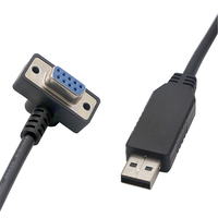 Cable de Programación PLC USB RS232 Hembra de 9 Pines DB Altamente Compatible para TV, Máquinas POS, Escáneres, Win 10, Trenzado de Cobre Puro, PVC