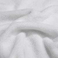 Serviettes d'hôtel 5 étoiles personnalisées avec logo blanc, linge de bain en coton, ensemble de serviettes pour le visage, les mains et le bain