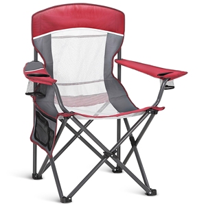 Chaise Pliante De Camping Portable – Aluminium/polyester – Noire (Occasion)