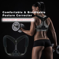 Correcteur de posture dorsal et d'épaules personnalisable, respirant, avec soutien de traction pour les épaules et ceinture de redressement
