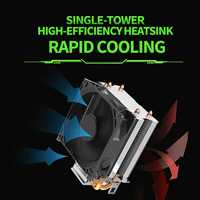 Refroidisseur de processeur 93x63x120mm, LGA1851 AM5, prend en charge 1800RPM, 48CFM, 21dB, ventilateur silencieux à 3 broches, 80W TDP pour Intel LGA1700 AMD AM4 AM5 PC