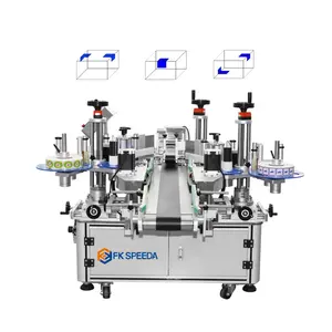 FK816-máquina de etiquetado de esquina de sellado automático, adhesivo anticompactador de cartón plegable de doble tamaño, para embalaje