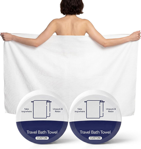 Serviettes de bain compressées jetables extra-larges et épaissies pour voyages d'affaires et de loisirs, vente en gros directe fabricants - Product Image 1