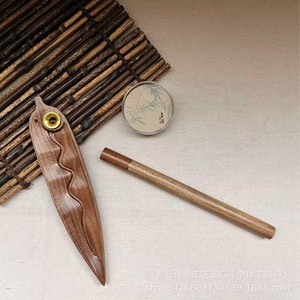Walnut Wood <b>Incense</b> Burner Hand Made <b>Backflow</b> <b>Incense</b> Holder Religious Temple Use Gift Box Plant Model 26552 - Product Image 1