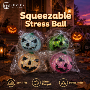 Jouet Squishy Citrouille d'Halloween en Silicone TPE Doux Pailleté Anti-Stress et Anti-Anxiété Vente en Gros - Product Image 4