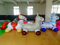 Cheval sauteur - Cheval gonflable à sauter, jouet animal rebondissant en caoutchouc à monter pour enfants/tout-petits