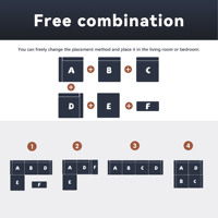 Juego de sofá sin hueso Instant Comfort: seccional preensamblado con cojines esponjosos, envío compacto