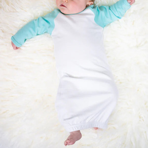 Bebé recién nacido personalizado Color bloqueado sin mangas verano Unisex saco de dormir falda con cierre de botón poliéster/algodón - Product Image 3