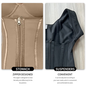 YuMe Body Reductor de Compresión Alta para <span class=keywords><strong>Mujer</strong></span>, Tallas Grandes, con Diseño de Gancho y Cremallera para Control Firme - Product Image 6
