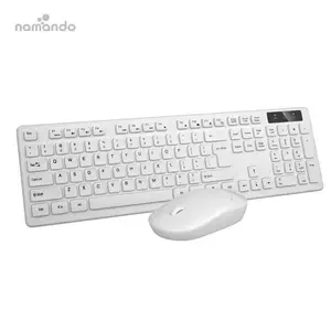 Keyboard nirkabel baru kustom produk Trendi Harga terbaik Keyboard keycaps bulat kabel optik Pintar Keyboard kantor