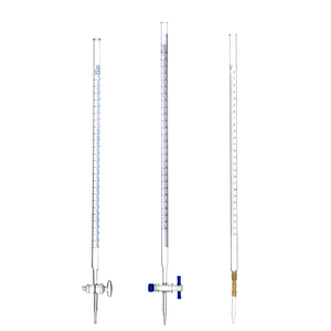 Bureta de vidrio Boro3.3 con llave de paso de PTFE, vidrio de laboratorio, 10ml, 25ml, 50ml, 100ml - Product Image 6