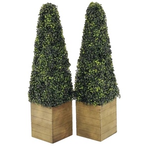 Pyramide de buis topiaire artificielle Obélisque de buis pour décoration d'intérieur - Product Image 2