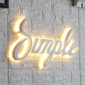 Letreros de Letras Acrílicas Iluminadas con LED 3D Personalizados, Letrero Luminoso con Logotipo Retroiluminado, Letrero de Letras con Luz de Neón para Autos de Empresa, <span class=keywords><strong>Taxi</strong></span>, Estacionamiento - Product Image 4