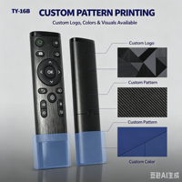 Control Remoto Universal Anti-Golpes de Código Fijo KEYUAN TY-16B para Televisores LED Inteligentes con Material ABS y Alcance de 20m