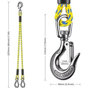 Correa de Remolque Cinética de 4500 lb, Cuerda de Remolque de Emergencia para Barcos, Correa de Remolque para Esquí Acuático - Product Image 4