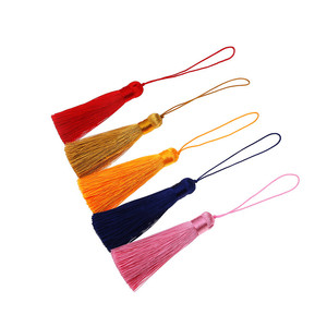 Ropa al por mayor/textiles para el hogar Decoración de grasa y corto borla franja <span class=keywords><strong>con</strong></span> pompón - Product Image 4