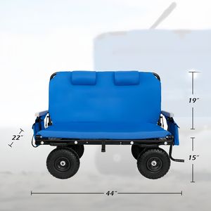 Vagón plegable <span class=keywords><strong>de</strong></span> alta resistencia Diseño 3 en 1 Chaise Lounge Chair Vagones <span class=keywords><strong>de</strong></span> <span class=keywords><strong>playa</strong></span> <span class=keywords><strong>Carro</strong></span> plegable <span class=keywords><strong>para</strong></span> carrito <span class=keywords><strong>de</strong></span> <span class=keywords><strong>playa</strong></span> al aire libre - Product Image 2