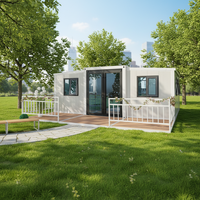 Vente directe usine – Bâtiment préfabriqué mobile en acier de 20FT/40FT, maison conteneur pliable à double aile, bureau, villa