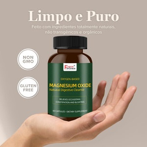 Étiquette personnalisée Magnésium 60 capsules Nettoyage intestinal Détox pour femmes et hommes Complément de magnésium - Product Image 5