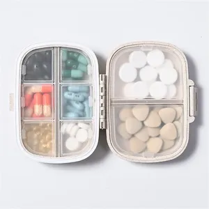 Boîte de rangement en plastique en gros, organiseur à 8 compartiments, pilulier hebdomadaire pour médicaments et comprimés - Product Image 1