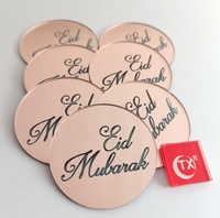 Garniture de Cupcake en acrylique de 5cm, 7 pièces, décor pour gâteau du Ramadan Eid Mubarak, pour Hajj Mubarak, pâtisserie musulmane