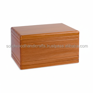 Urnas de cremación de madera de nuevo diseño para urnas de madera para adultos Urnas funerarias Tamaño personalizado Suministros funerarios - Product Image 1
