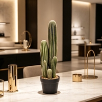 Plante artificielle de cactus de qualité supérieure, la plus vendue, en pot, 58 cm, pour la décoration de la maison, du bureau ou de la salle d'exposition, plante du désert, cactus artificiel