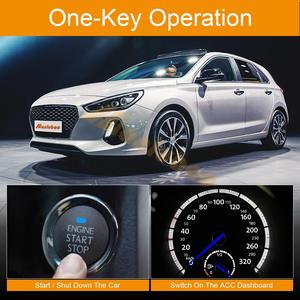 Sistema de alarma de coche de entrada sin llave pasiva 06C Botón de arranque remoto Arrancador de motor <span class=keywords><strong>Kit</strong></span> de seguridad antirrobo PKE - Product Image 2