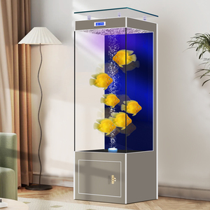 Réservoir de poissons rouges intelligent de petite et moyenne taille (type vertical de salon) avec fonction de changement d'eau de filtration arrière sans tuyau - Product Image 3