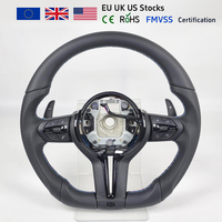 Volant en cuir de style sport chromé noir pour BMW E60 E61