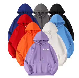 Droppshipping Sweatshirts à capuche pour hommes de haute qualité Sweatshirts unisexes à capuche pulls à capuche surdimensionnés Logo personnalisé Blanc Poids lourd pour hommes - Product Image 1