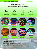 Tira de Luces LED RGB COB con Control por Aplicación WiFi, Sincronización Musical, Direccionable, Color de Ensueño LC8822 5V, Iluminación Inteligente para el Hogar
