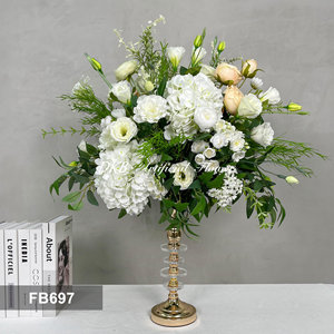 DKB Venta al por Mayor de Fábrica, Bolas Florales Artificiales de Seda, Bola de Rosas Rojas para Centro de Mesa, Arreglo Floral para Decoración de Bodas - Product Image 3