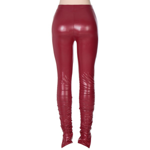 PU Da Cao Eo Xếp Chồng Lên Nhau Quần Mùa Thu Mùa Đông Phụ Nữ Thời Trang Thời Trang Thời Trang Thời Trang Thời Trang Quần Câu Lạc Bộ Quần Áo Mùa Thu Mùa Thu Mùa Thu Thời Trang dạo phố - Product Image 6