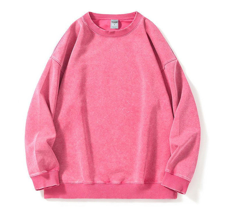 Batik rose powder-round neck