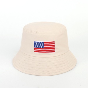 Sombrero de Pescador Reversible de Doble Cara con Estampado de Bandera Americana Roja Unisex, Sombrero de Playa de Ala Ancha con Logotipo Personalizado para Hombres y Mujeres - Product Image 2