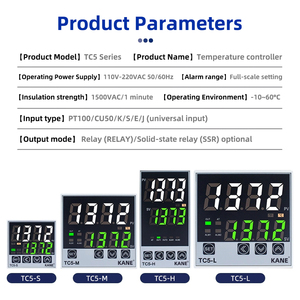 Kane TC5-L [W2G-2]100-240VAC k/J/R/S/B/E/N/T/<span class=keywords><strong>PT100</strong></span> đầu vào Relay/SSR đầu ra thông minh hiển thị kỹ thuật số điều khiển nhiệt độ <span class=keywords><strong>PID</strong></span> - Product Image 4
