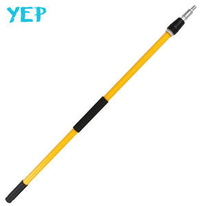 Yapu Perche d'extension <span class=keywords><strong>pour</strong></span> <span class=keywords><strong>rouleau</strong></span> <span class=keywords><strong>de</strong></span> peinture en <span class=keywords><strong>fibre</strong></span> <span class=keywords><strong>de</strong></span> <span class=keywords><strong>verre</strong></span> jaune <span class=keywords><strong>de</strong></span> qualité professionnelle, deux sections, diamètre 18/22 mm, personnalisable, support OEM - Product Image 1