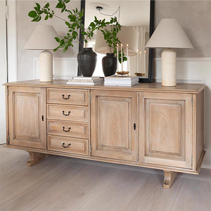 Mobile TV in Rovere Moderno Francese, Credenza per Sala da Pranzo, Soggiorno e <span class=keywords><strong>Ingresso</strong></span>, Design di Lusso Leggero - Product Image 4