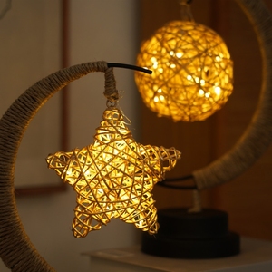 Đèn Mặt Trăng Mê Hoặc Chạy Bằng Pin Đèn Ngủ <span class=keywords><strong>3d</strong></span> Eid Ramadan Hình Lưỡi Liềm Đèn Mặt Trăng Bóng Mây Dây Đồng Để Trang Trí Phòng - Product Image 4