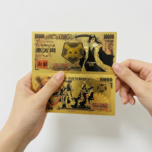 5 billetes de 10.000 yenes de <span class=keywords><strong>Bleach</strong></span> Anime, billete de <span class=keywords><strong>manga</strong></span> japonés clásico con lámina dorada para colección de recuerdos de la infancia, regalo - Product Image 5