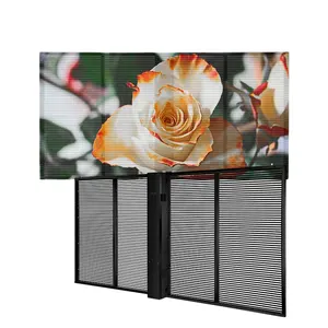 GCL 2023 Hot Sale High Brightness Customizable P3.9 Transparency LED Display Screen Multiple Installation Methods