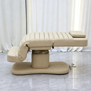 Fashion Beige White pink Beauty Bed 3 Motors Electric Lash Chair Facial Table Customize Voltage Plug - Product Image 4