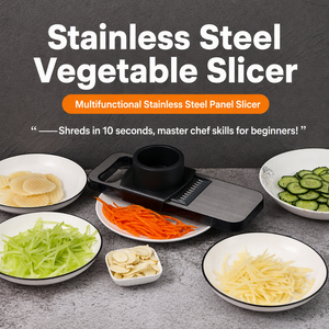 Hachoir à Aliments Professionnel Réglable, Trancheuse à Julienne, <span class=keywords><strong>Gadget</strong></span> de Cuisine, Lames Interchangeables, Outil Manuel de Découpe, Coupe-Légumes - Product Image 2