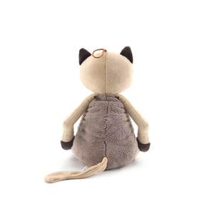 Mainan boneka hewan peliharaan, oranye, 11 inci, lembut, Anime, kucing - Product Image 3