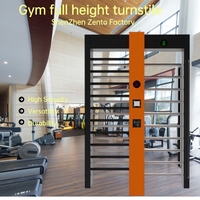 Torniquete de Altura Completa Zento para Gimnasios, Diseño Anti-Colisión, Solución de Control de Acceso Duradera y Segura