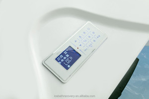 Bain à remous extérieur pour 2 personnes, baignoire de massage en acrylique avec 24 jets, 1,5 CV, contrôle WIFI, désinfection à l'ozone - Product Image 5